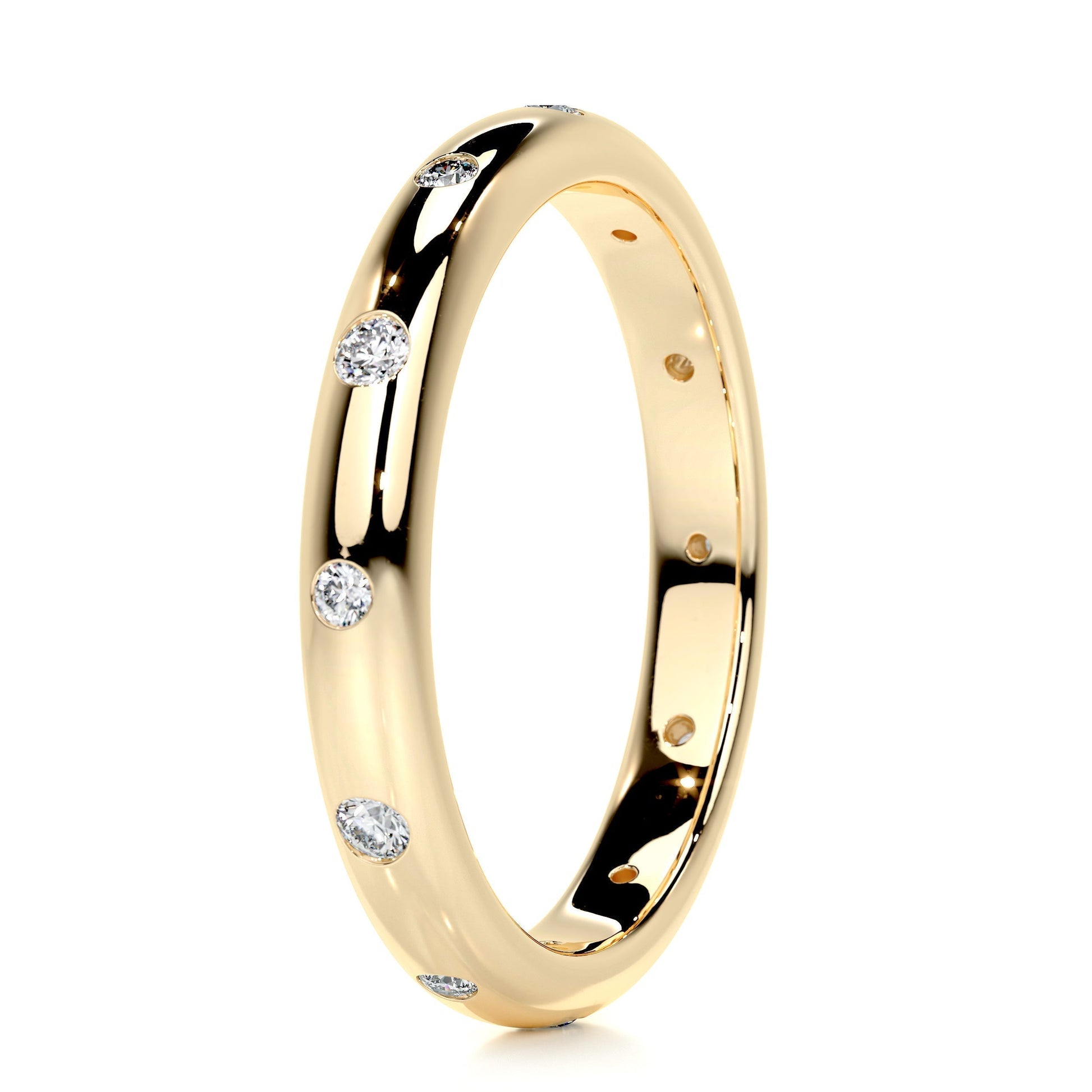 0.18ct Round EF- VVS Diamond Stackable Wedding Band