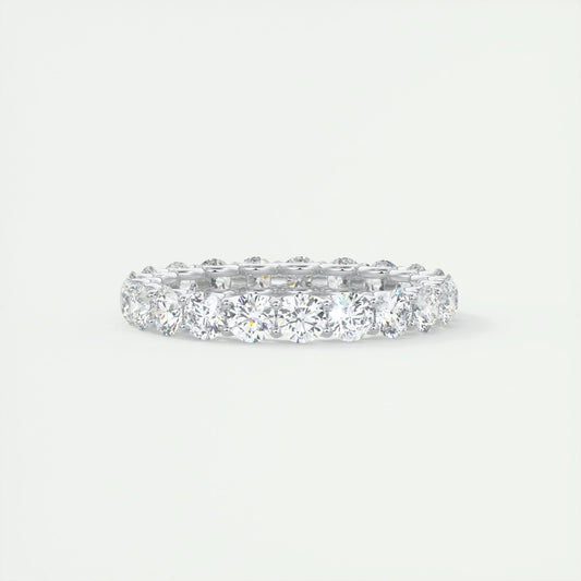 2.1 CT Round Full Eternity CVD EF/VVS Diamond Wedding Band