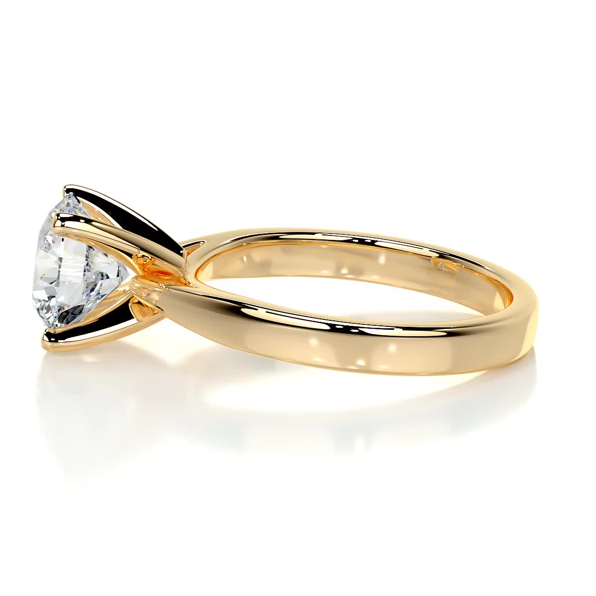 2.0 CT Round Solitaire CVD H/VS2 Diamond Engagement Ring