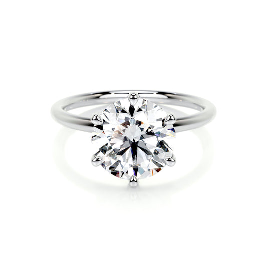 2.0 CT Round Solitaire CVD E/VS2 Diamond Engagement Ring