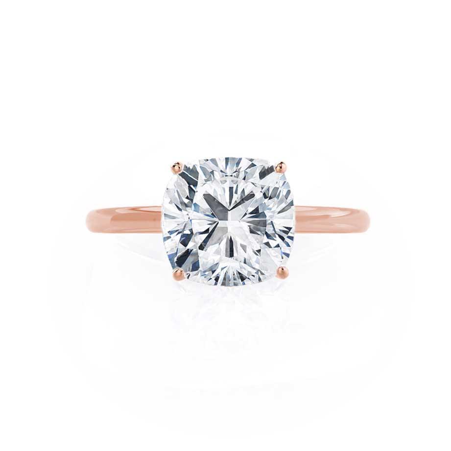 2.0 CT Cushion Solitaire CVD F/VS1 Diamond Engagement Ring