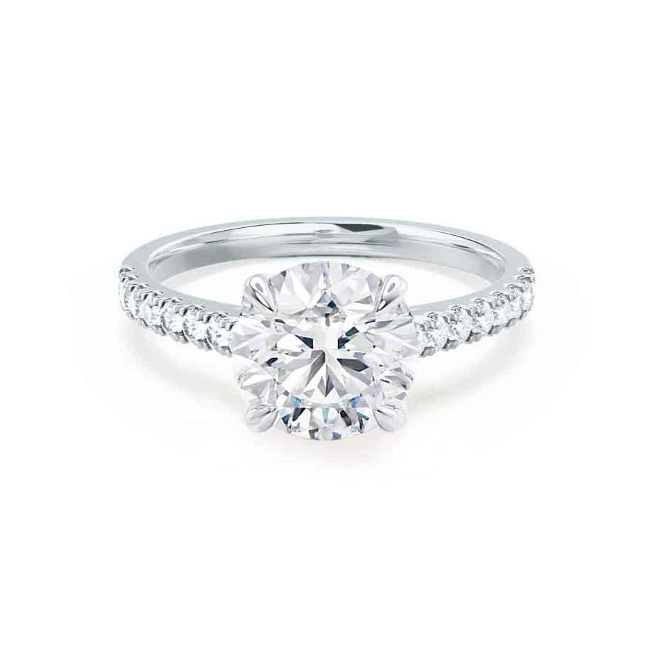 1.0 CT Round Solitaire CVD E/VVS2 Diamond Engagement Ring